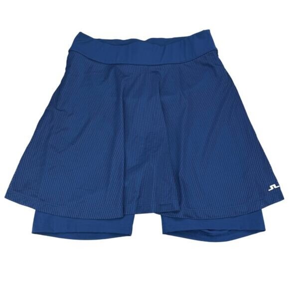 J.LINDEBERG Marcy Mesh Golf Skirt Size Medium Blue - Picture 5 of 8